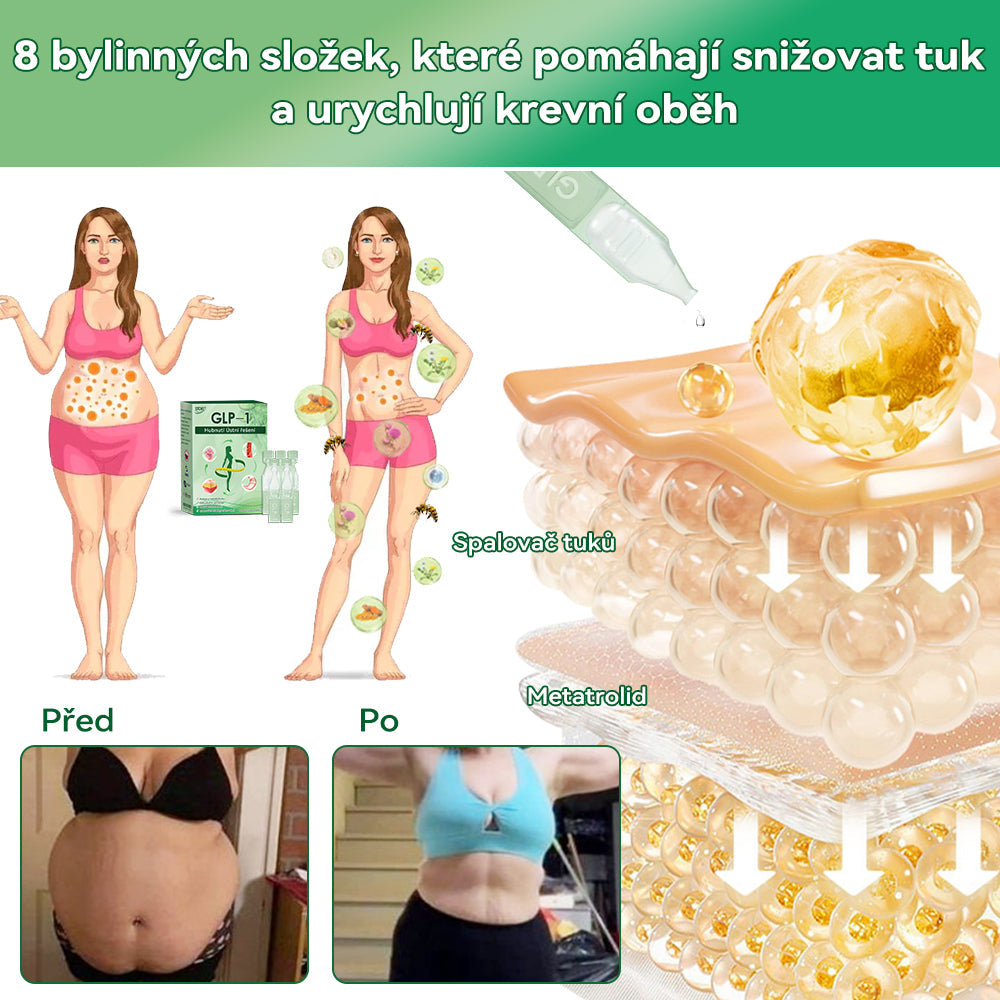 🌿 Oficiální obchod ČR | STDEI® GLP-1 8-v-1 Fit & Vital Řešení (Jednou denně, viditelné změny za 7 dní) ✅ Obezita, kardiovaskulární zdraví, cukrovka, spánková apnoe, zdraví střev, problémy se klouby a dalš